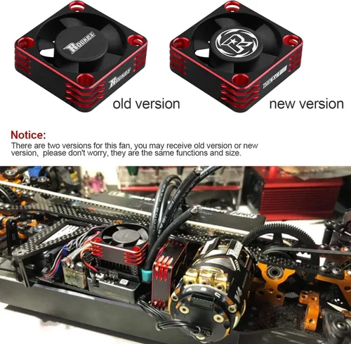 Miniatura 6 de Ventilador de enfriamiento del motor RC Disipador de calor del motor 28000RPM ESC Ventilador de enfriamiento para coche RC 1/8 1/10 1/12 escala 540