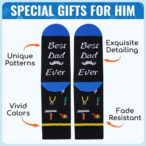 Miniatura 4 de Zmart Calcetines divertidos para hombres y mujeres, regalos para amantes del golf, caza, pesca, calcetines de Navidad