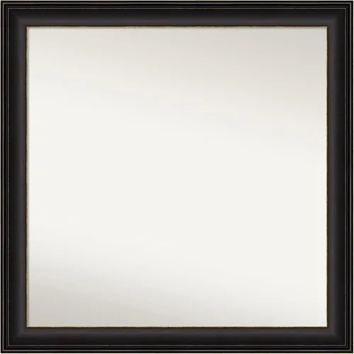 Miniatura 199 de Amanti Art Espejo de baño de bronce para sobre el fregadero, 24 x 24 pulgadas, espejo cuadrado de bronce Lara para tocador, marco de madera