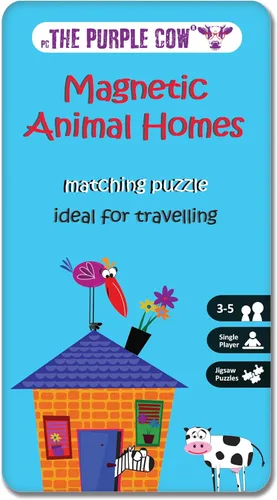 Miniatura 13 de The Purple Cow - Juego de ajedrez magnético para niños y adultos. Tamaño de viaje, juego ligero para horas de diversión - Mini juego portátil