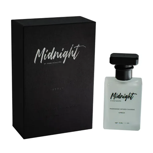 RawChemistry Colonia Midnight con Infusión de Feromonas para Hombres – Spray de Colonia para Hombres Infundida con Feromonas – Fragancia Midnight
