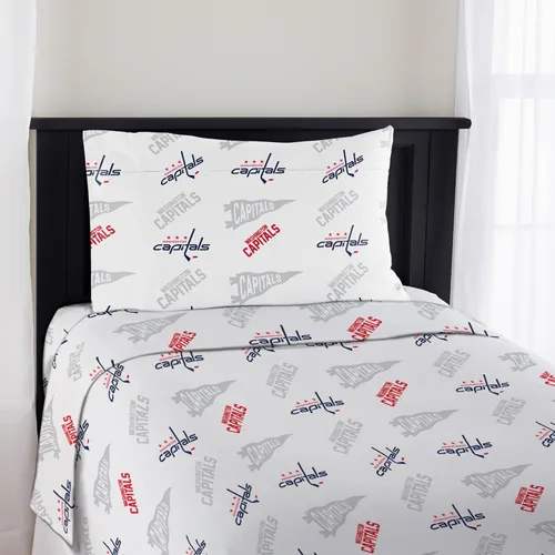 Miniatura 17 de Juego de sábanas tamaño Twin de Boston Bruins NHL con licencia oficial - Ropa de cama cómoda con logotipos del equipo repetidos para fanáticos