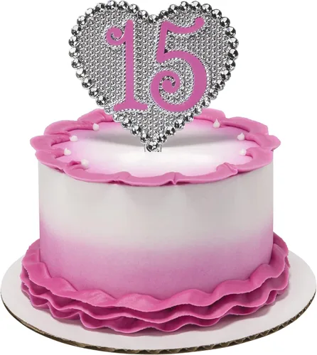 Miniatura 10 de DecoPac QUINCEANERA - Kit de decoración de tartas, adornos para tartas y cupcakes XL-GOLD para niñas, dulces 15 cumpleaños y fiestas, membrillo años