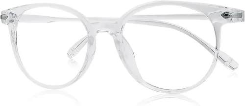 Craebuer Lentes de luz azul, anteojos con filtro de luz azul, anteojos transparentes de lectura para computadora para mujeres y hombres