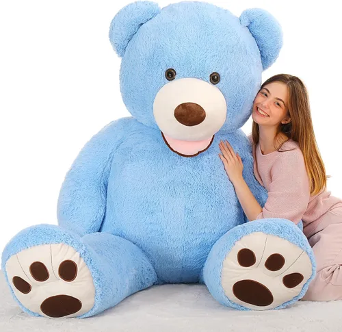 Miniatura 11 de MaoGoLan Oso de peluche gigante de 5 pies, lindo oso de peluche de San Valentín animal de peluche con cara sonriente, regalo para novia, novio