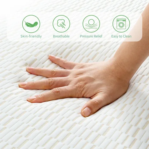Miniatura 6 de MUUEGM Colchón plegable, colchón triple de espuma viscoelástica de 6 pulgadas, colchón plegable con funda extraíble, cubrecolchón triple