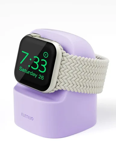 Miniatura 9 de ELETIUO Soporte Cargador Compatible con Apple Watch Series 49/46/45/44/42/41/40/38mm iWatch Ultra2/Ultra/10/9/8/SE2/7/6/SE/5/4/3/2/1, Estación