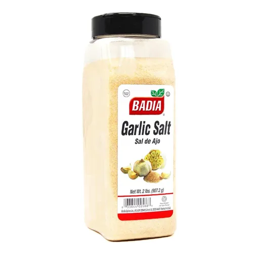 Badia Sal de ajo, 2 libras, condimento de sal de ajo, potenciador de sabor de especias multiusos, sin gluten