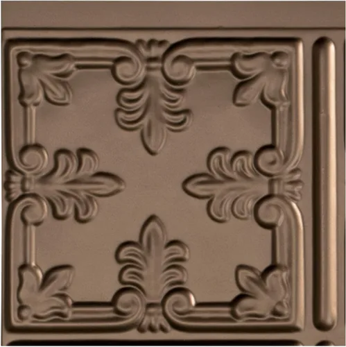 Miniatura 33 de FASÄDE Panel decorativo para salpicaduras de vinilo de estilo tradicional / patrón 10 en bronce antiguo (muestra de 6 x 6 pulgadas)