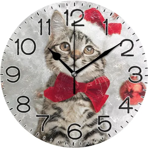 Miniatura 23 de ALAZA Reloj de pared con diseño de pájaros en rama, funciona con pilas, silencioso, de cuarzo, analógico, rústico, estilo rural, redondo, decoración