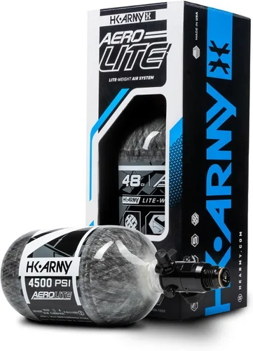 Miniatura 3 de HK Army Aerolite de fibra de carbono HPA Sistema de tanque de aire comprimido para paintball Transparente