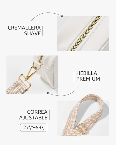 Miniatura 5 de BS-VOG Bolsa transparente para eventos de estadio, bolso transparente para mujeres, bolso cruzado aprobado por estadios para fanáticos de conciertos