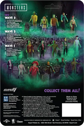 Miniatura 4 de Super7 Universal Monsters Super Creature (Esculpir Ancho en Carta) - Figura de reacción a escala de 3.75 pulgadas