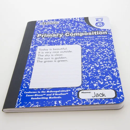 Miniatura 6 de BAZIC PRODUCTS Libro de composición de mármol primario de 100 unidades, para oficina de notas escolares