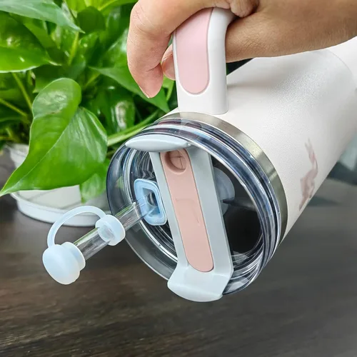 Miniatura 7 de HOMDSG Juego de tapones antiderrames para Stanley Cup 2.0 de 40 onzas y 30 onzas, accesorios que incluyen tapa de pajilla, tapón de fijación