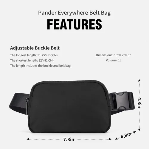 Miniatura 5 de Fanny Pack-P, Negro -, Riñoneras
