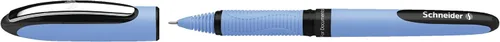 Miniatura 6 de Schneider One Hybrid N Roller Pen, punta híbrida de aguja de 0.020 in, barril azul claro, tinta negra, caja de 10 bolígrafos (183501)