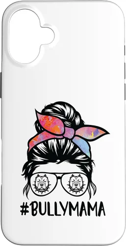 Miniatura 23 de American Bully Mom Messy Bun Hair Glasses, Bully Mama Case for iPhone 16