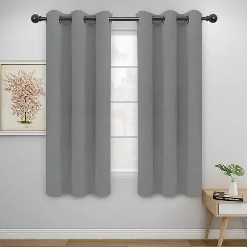 Miniatura 81 de Easy-Going - Cortinas opacas para dormitorio, aislamiento térmico sólido con ojales, cortinas de ventana para reducción de ruido, cortinas