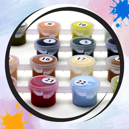 Miniatura 9 de Kit de pintura por números de Ledgebay para adultos: kit de pintura por números para principiantes a avanzados - Divertidos proyectos de arte y Ruta