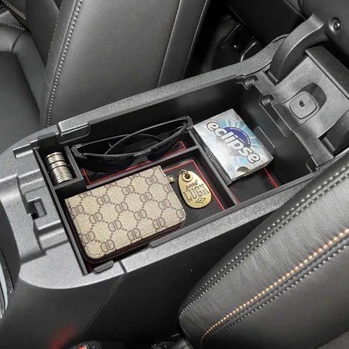 Miniatura 6 de HGWEI Bandeja Organizadora de Consola Central Compatible con Chevy Equinox 2018 2019 2020 2021 2023 2024 Accesorios, Inserto de Reposabrazos Caja