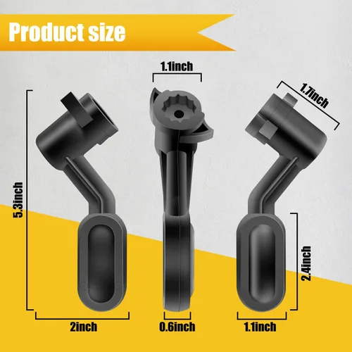 Miniatura 6 de HASMX 5140117-78 - Mango biselado de sierra de mesa de repuesto para Dewalt DW745, DWE7480, números de pieza 5140117-78, 5140032-55, 514011778