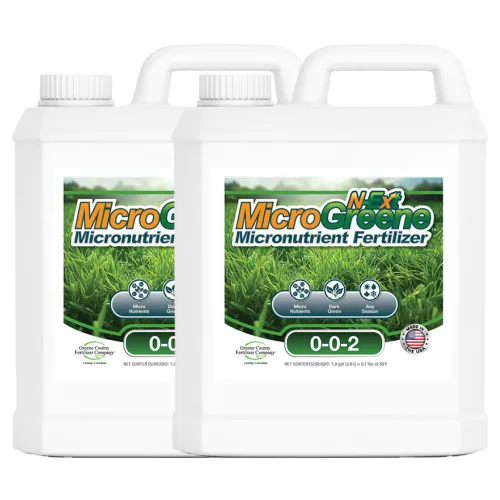 MicroGreene 0-0-2 Suplemento de micronutrientes con bioestimulantes 2 galones