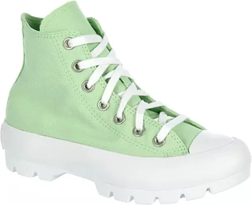 Miniatura 4 de Converse Chuck Taylor All Star Lugged High Canvas Sneaker - Zapatos deportivos de lona con cordones estilo cierre - menta neónblanconegro