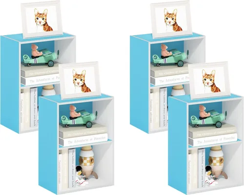 Miniatura 33 de Furinno Luder - Estantería abierta de 3 niveles, color roble francés
