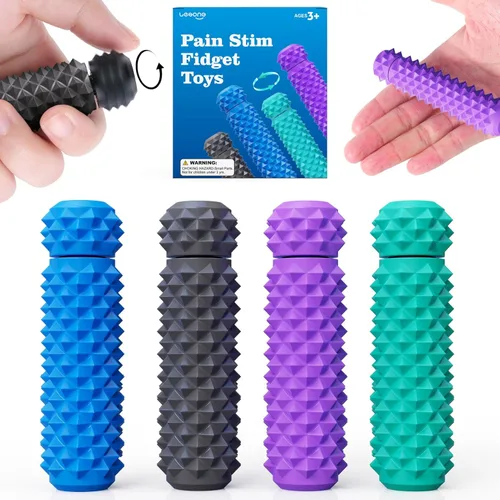 Miniatura 8 de Juguetes Fidget para Adultos Estimulación del Dolor: Agarre Giratorio con Púas para Estimulación del Dolor - Juguetes Antiestrés para TDAH Autismo