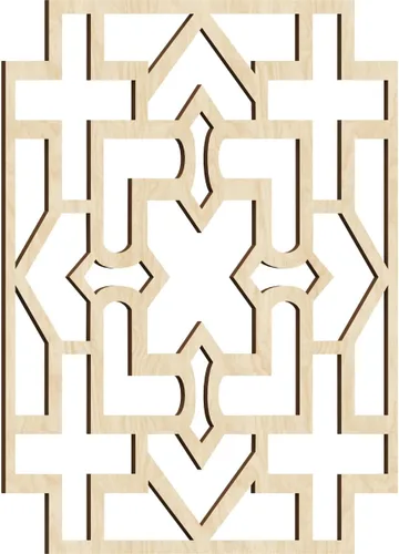 Miniatura 40 de Wise Paneles decorativos de madera con calado, extra pequeños, 7 3/8 pulgadas de ancho x 7 3/8 pulgadas de alto x 1/4 pulgadas de alto, roble rojo