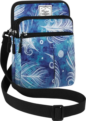 Miniatura 27 de Kamo Bolso Multifuncional para Teléfono de Un Solo Hombro, Bolso de Cintura para Teléfono, Bolso Diagonal Cruzado, Estuche para Teléfono Inteligente