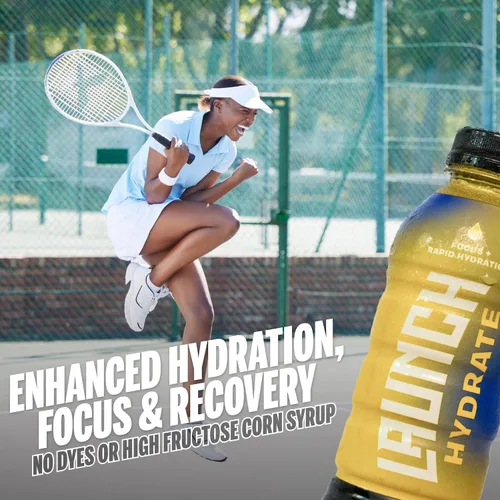 Miniatura 8 de Bebida deportiva: sabor tropical – 16.9 onzas (paquete de 12), bebida energética + hidratación, azúcar de caña real, electrolitos, cognizina