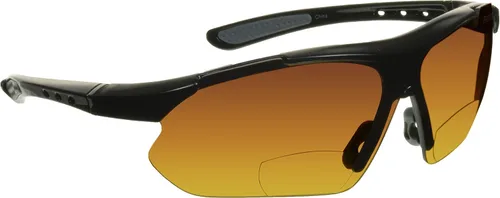 Miniatura 13 de proSPORT BIFOCAL - Lentes de sol para hombres y mujeres, bloqueo de luz azul, lente ámbar HD, semirarimas, envolvente, para conducir, golf