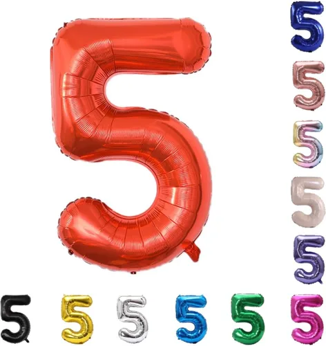 Miniatura 137 de YPSelected Globo grande de 32 pulgadas de helio con números 0-9 de papel de aluminio azul para cumpleaños, bodas y fiestas (Azul, 3)