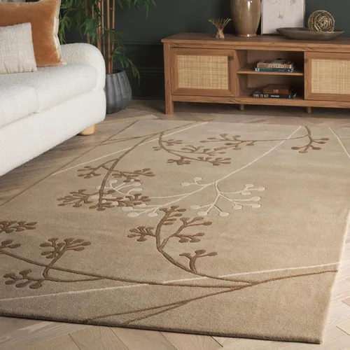 Miniatura 16 de SAFAVIEH Soho Collection SOH305G - Alfombra de lana de primera calidad hecha a mano, 6 x 9 pies, color gris