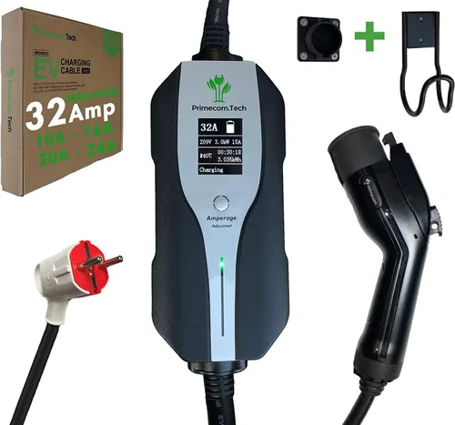 Miniatura 21 de Primecom.Tech - Cargador de vehículo eléctrico de nivel 2 (EV) Amperaje ajustable