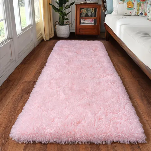 Miniatura 110 de Alfombras de Pasillo para Dormitorio 2x6 pies Alfombras de Pasillo para Pasillos Antideslizantes Suaves de Pelo Largo Alfombra de Cabecera, Alfombra
