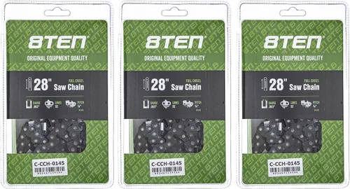 Miniatura 41 de 8TEN Cadena de motosierra semi cincel de 6 pulgadas .050 1/4 42 DL para Worx WG320 Black & Decker LLP120 (paquete de 3)