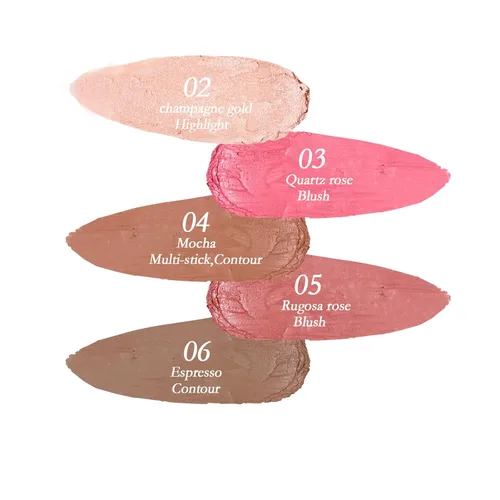 Miniatura 2 de Lápiz de contorno de crema de maquillaje resaltador, fácil de aplicar, bronceador natural y barra de rubor, no grasa e impermeable, para mejillas