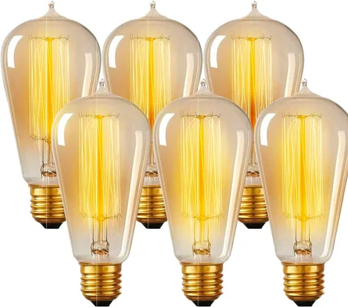 Miniatura 18 de Bombillas Edison incandescentes vintage de 60 W