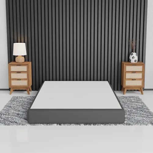 Miniatura 2 de Spring Coil Bobina, somier resistente de 4.5 pulgadas para soporte de colchón, base de madera natural duradera y fácil de montar, para Queen