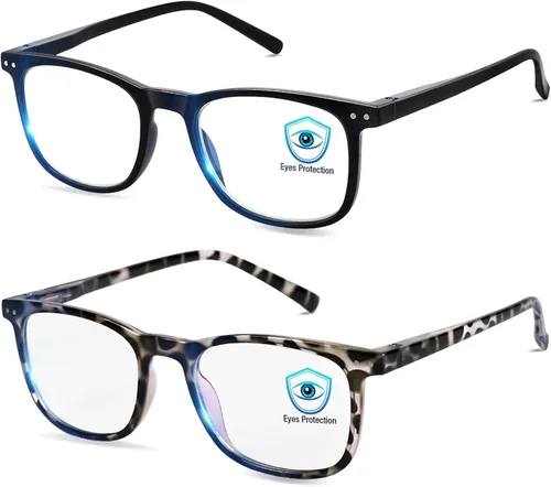 Miniatura 11 de AOSM Lentes de luz azul para hombres y mujeres, gafas de juego antirreflejos, protección UV400, bloqueo de luz azul para aliviar la fatiga ocular
