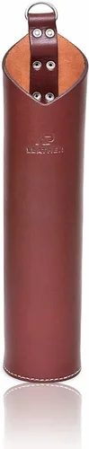 Miniatura 7 de AP-LEATHER PRO-14 - Bolsa para barra de soldadura de cuero de grano superior, soporte para varilla de soldadura/electrodo, contenedor de Leminación