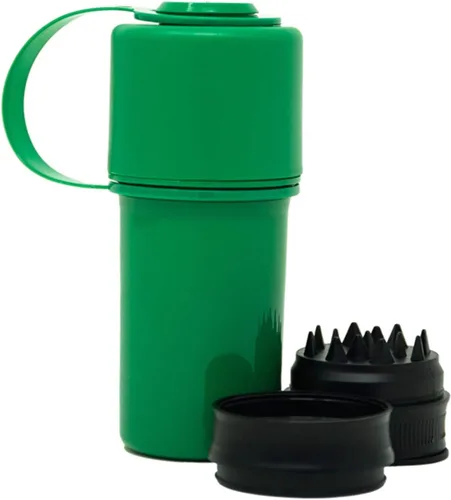 Miniatura 13 de Hemper Keeper - Molinillo de hierbas 3 en 1 con contenedor de almacenamiento doble, a prueba de olores, hermético y resistente al agua, molinillo