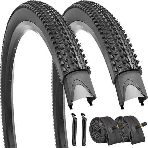 Miniatura 8 de Paquete de 2 neumáticos de bicicleta de 14/16"/18"/20"/26"x2.125" con o sin tubos interiores 14/16/18/20x1.75/1.95/2.125 AV 1.260 in válvulas