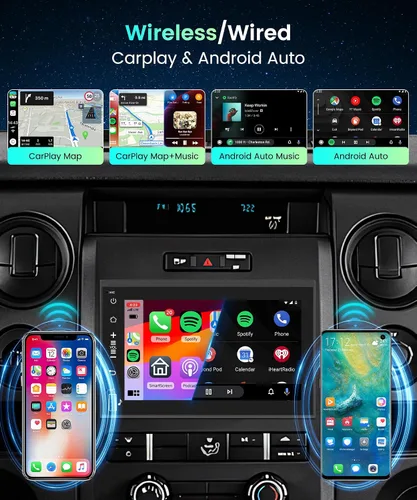 Miniatura 4 de Podofo Radio 2G 64G para Ford F150 F250 F350 Fusion Edge Explorer Expedition Car Stereo,7 pulgadas 1080p IPS pantalla táctil F-150 estéreo