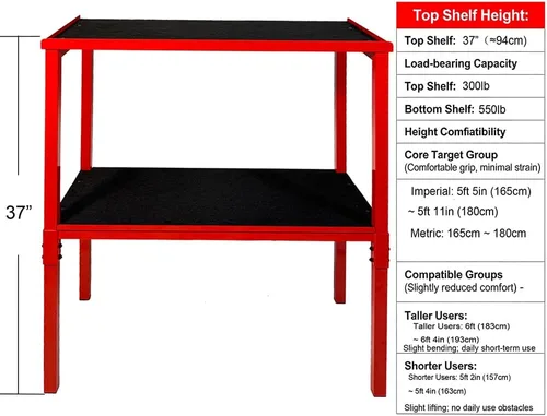 Miniatura 5 de Soporte para mancuernas y pesas rusas, ajustable y resistente para uso comercial, soporte de pesas rusas, estante de almacenamiento de pesas rusas