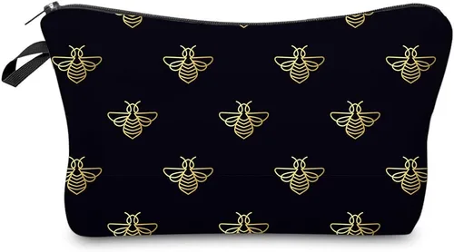 Miniatura 10 de Deanfun Bolsa de cosméticos para mujer, flores de mandala, bolsas de maquillaje impermeables, bolsa espaciosa para artículos de tocador, accesorios