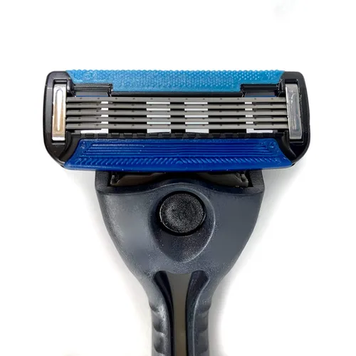 Miniatura 2 de Preserve POPi Shave 5 - Sistema de maquinilla de afeitar fabricado con plástico océano reciclado, gris carbón y Preserve POPi Shave 5 cartuchos